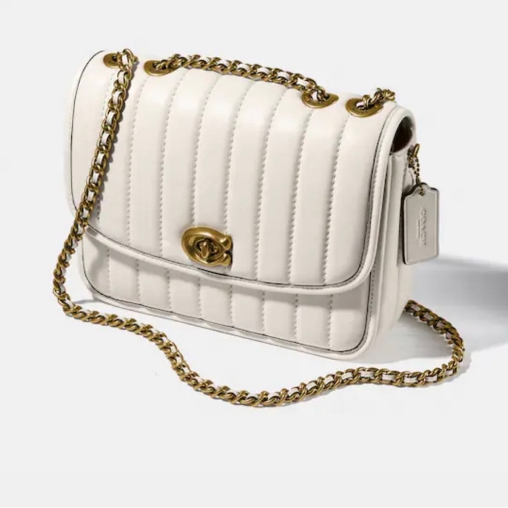 Coach madison shoulder bag with quilting in mini